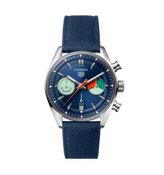 TAG Heuer Carrera Chronograph Skipper 39mm Mens Watch Blue CBS2213.FN6002