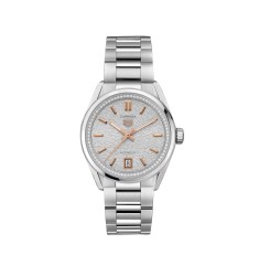 TAG Heuer Carrera 36mm Ladies Watch Diamonds Silver WBN231B.BA0001