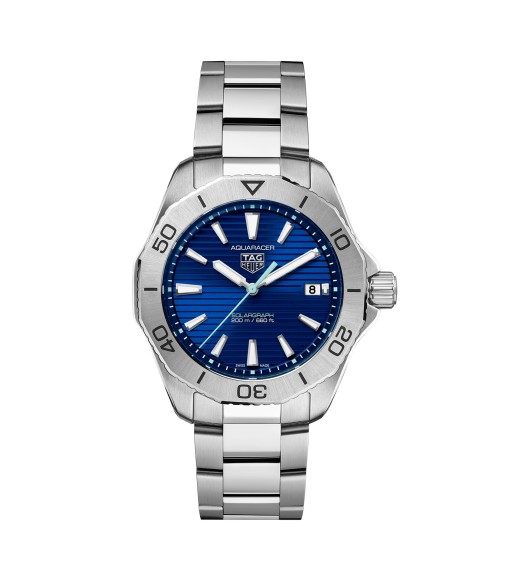 TAG Heuer Aquaracer Professional 200 Solargraph 40mm Mens Watch Blue WBP1113.BA0000