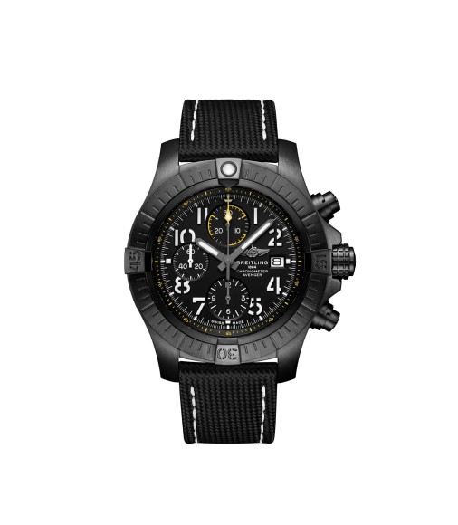 Breitling Avenger Chronograph Night Mission 45mm Mens Watch Black V13317101B1X1