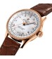 Breitling Navitimer Automatic 35 18k Red Gold Brown Leather Strap Watch R17395211A1P2