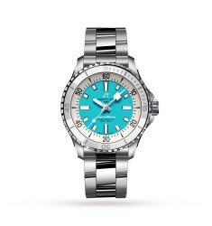 Breitling Superocean Automatic 36 Stainless Steel Turquoise Watch A17377211C1A1