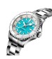 Breitling Superocean Automatic 36 Stainless Steel Turquoise Watch A17377211C1A1