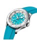 Breitling Superocean Automatic 36 Stainless Steel Turquoise Rubber Watch A17377211C1S1