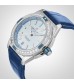 Breitling Super Chronomat Automatic 38 Blue Leather Strap Watch A17356531C1P1