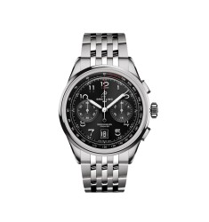 Breitling Premier B01 Chronograph 42mm Mens Watch Black Stainless Steel AB0145221B1A1
