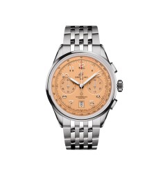 Breitling Premier B01 Chronograph 42mm Mens Watch Copper Stainless Steel AB0145331K1A1