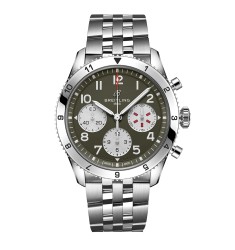 Breitling Classic AVI Chronograph 42 Curtiss P-40 Warhawk Stainless Steel Watch A233802A1L1A1