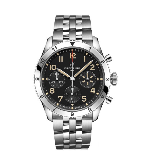 Breitling Classic AVI Chronograph 42 P-51 Mustang Stainless Steel Watch A233803A1B1A1