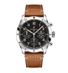 Breitling Classic AVI Chronograph 42 P-51 Mustang Leather Strap Watch A233803A1B1X1