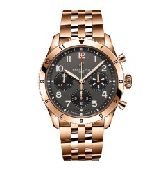 Breitling Classic AVI Chronograph 42 P-51 Mustang 18K Red Gold Watch R233801A1B1R1