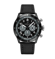 Breitling Super AVI B04 Chronograph GMT Mosquito Night Fighter 46mm Mens Watch Black SB04451A1B1X1