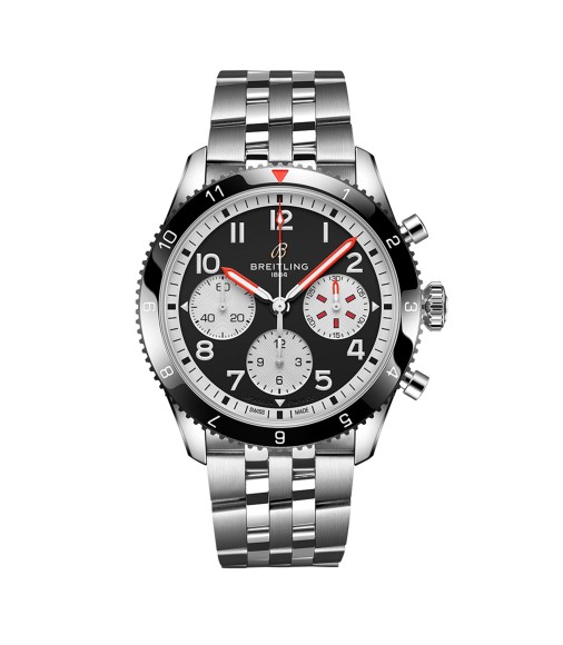 Breitling Classic AVI Chronograph 42 Mosquito Stainless Steel Watch Y233801A1B1A1