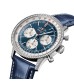 Breitling Navitimer Chronograph 41mm Mens Watch White Eyed Blue Dial AB0139631C1P1