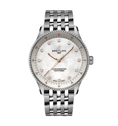 Breitling Navitimer 32mm Ladies Watch White Mother Of Pearl A77320E61A2A1