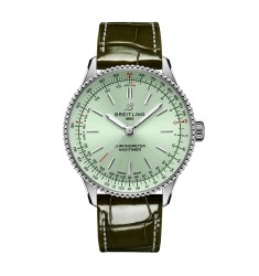 Breitling Navitimer 36mm Ladies Watch Green Alligator A17327361L1P1