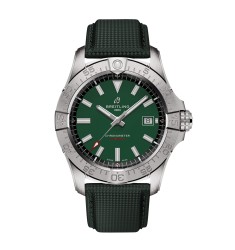 Breitling Avenger Automatic 42mm Mens Watch Green Leather A17328101L1X1