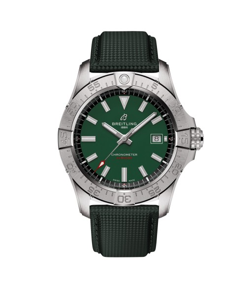 Breitling Avenger Automatic 42mm Mens Watch Green Leather A17328101L1X1