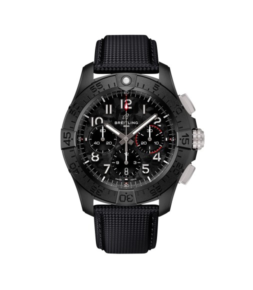 Breitling Avenger B01 Chronograph 44mm Night Mission Mens Watch Black SB0147101B1X1