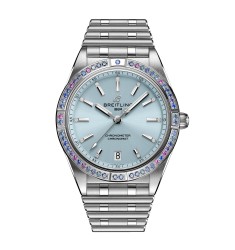 Breitling Chronomat Automatic 36 South Sea Ice Blue Stainless Steel Bracelet Ladies Watch G10380611C1G1