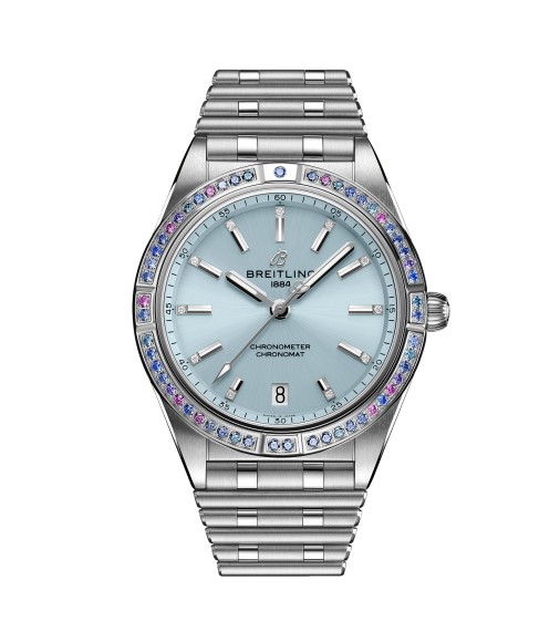 Breitling Chronomat Automatic 36 South Sea Ice Blue Stainless Steel Bracelet Ladies Watch G10380611C1G1