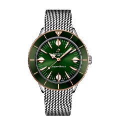 Breitling Superocean Heritage '57 Highlands Capsule 38mm Mens Watch Green 2 Straps U10340361L1A1