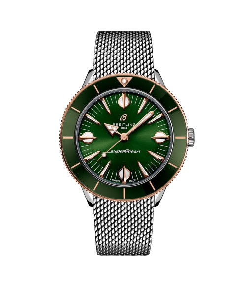 Breitling Superocean Heritage '57 Highlands Capsule 38mm Mens Watch Green 2 Straps U10340361L1A1