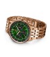 Breitling Navitimer Chronograph 18ct Rose Gold 46mm Mens Watch Green RB0137241L1R1