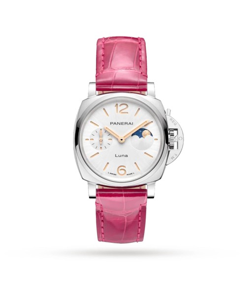 Panerai Luminor Due Luna Moonphase 38mm Ladies Watch Pink PAM01180