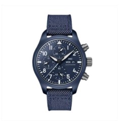 IWC Pilot Chronograph 41 Top Gun Oceana 42mm Mens Watch Blue IW389404