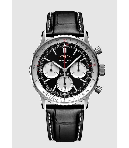 Fake Breitling Navitimer B01 Chronograph Black Dial - 41mm 1AB0139211B1P1