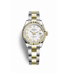 Rolex Datejust 28 Yellow Rolesor Oystersteel yellow gold 279173 White Dial Watch