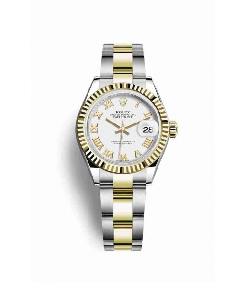 Rolex Datejust 28 Yellow Rolesor Oystersteel yellow gold 279173 White Dial Watch