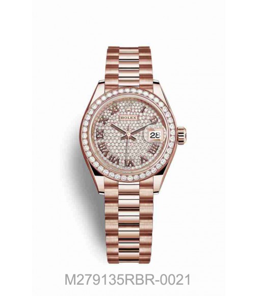 Rolex Datejust 28mm Everose gold 279135RBR