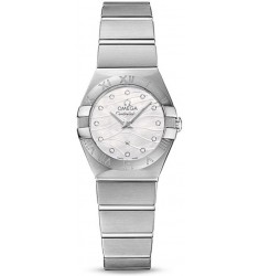 Omega Constellation Brushed Quarz Mini Pluma Watch Replica 123.10.24.60.55.003