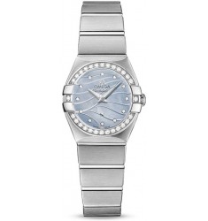 Omega Constellation Brushed Quarz Mini Pluma Watch Replica 123.15.24.60.57.001