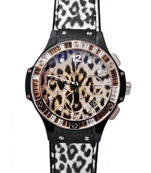 Hublot Big Bang Chronograph Leopard Dial Unisex replica watch 341.cw.7717.nr.1977 