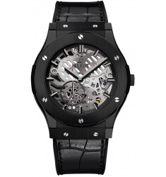 Hublot Classic Fusion Classico Ultra Thin Skeleton Ceramic 45mm replica watch 515.CM.0140.LR 