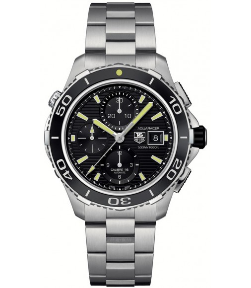 Tag Heuer Aquaracer 500 M Calibre 16 Automatic Chronograph 43 mm Watch Replica CAK2111.BA0833