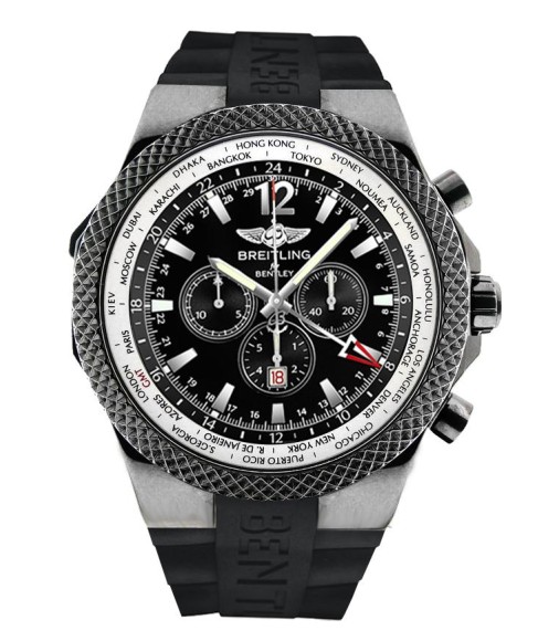 Breitling Bentley GMT Midnight Carbon Mens Watch Replica M4736212/B919/222S