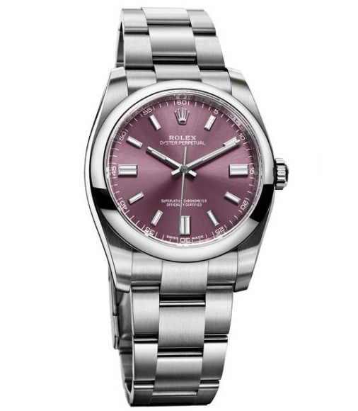 Rolex Oyster Perpetual 36mm Red Grape Dial 116000 rgio