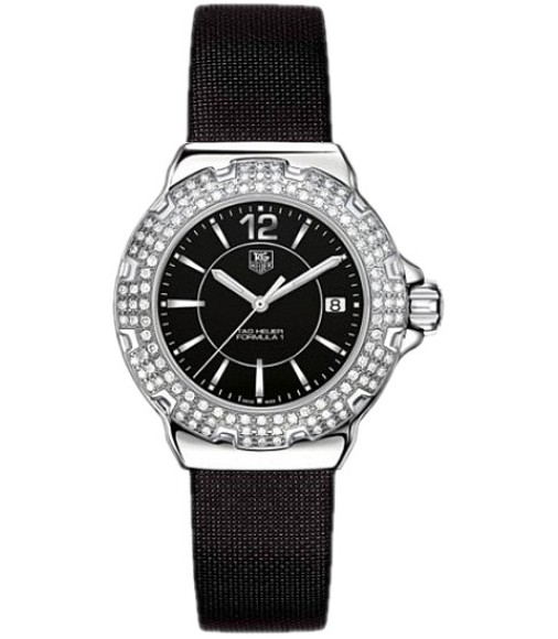 Tag Heuer Formula 1 Ladies Steel and Ceramic Full Diamonds 37mm Watch Replica WAH1217.FC6218