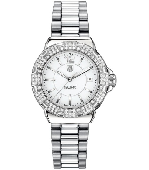 Tag Heuer Formula 1 Ladies Steel and Ceramic Full Diamonds 37mm Watch Replica WAH1218.BA0852