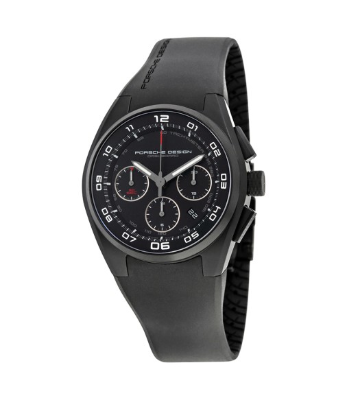 Porsche Design Porche Dashboard Chronograph Automatic Black Dial Black Silicone Mens Watch