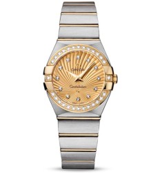 Omega Constellation Brushed Quarz Small Watch Replica 123.25.27.60.58.001