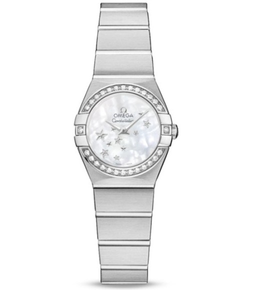 Omega Constellation Brushed Quarz Mini Watch Replica 123.15.24.60.05.003