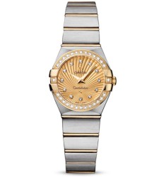 Omega Constellation Brushed Quarz Mini Watch Replica 123.25.24.60.58.001