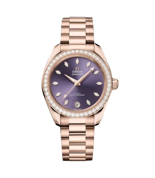 Omega Seamaster Aqua Terra Shades 34mm Ladies Watch Purple O22055342060001