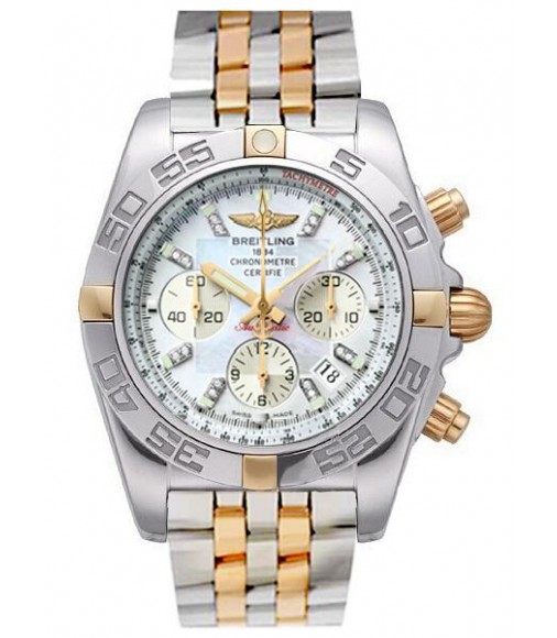 Breitling Chronomat 44 Yellow Gold and Steel Watch Replica IB011012/A698